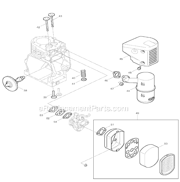 Part Location Diagram of 261-50115-08 Makita Spiral Spring, G6100r