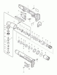 Page 1 Diagram and Parts List for BTL061F Type 3 Makita Drill