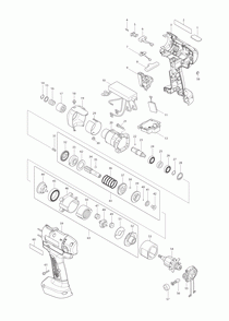 Page 1 Diagram and Parts List for BFT126FZ  Makita Screwdriver