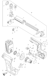 Diagram Diagram and Parts List for DX01  Makita Industrial Fan / Circulator