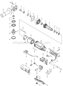 Part Location Diagram of 654126-6 Makita Tab