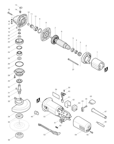 Part Location Diagram of 195001-2 Makita Order Cb325 Carbon Brush Cb325,9553nb