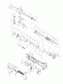Page 1 Diagram and Parts List for BFL122FZ  Makita Screwdriver