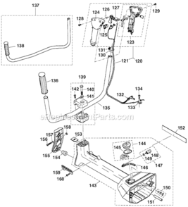 Part Location Diagram of 957-114-011 Makita Vent Valve Assembly