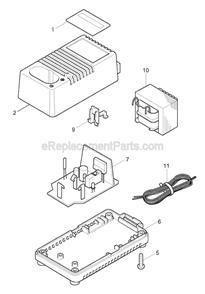 Part Location Diagram of 631254-4 Makita Circuit Board