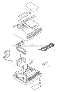 Part Location Diagram of 286255-3 Makita Cap 13