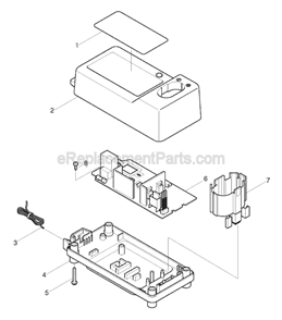 Page A Diagram and Parts List for DC1801  Makita Charger