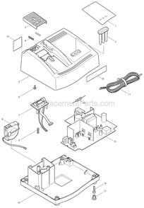 Page A Diagram and Parts List for DC18SC  Makita Charger