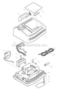 Page A Diagram and Parts List for DC24SA  Makita Charger