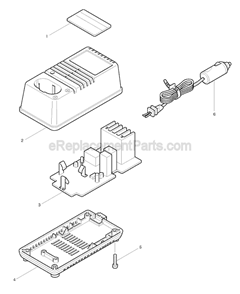 Page A Diagram and Parts List for DC7112  Makita Charger