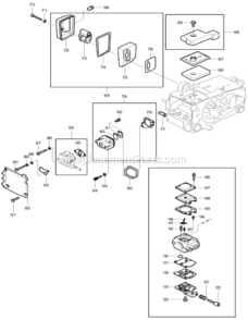 Page B Diagram and Parts List for DCS330TH  Makita Chainsaw