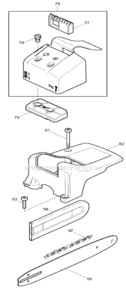 Part Location Diagram of 442-030-661 Makita N/A