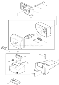 Page D Diagram and Parts List for DCS401  Makita Chainsaw