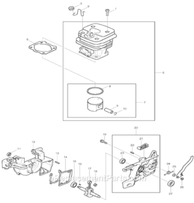 Part Location Diagram of 965-401-011 Makita Rubber Bush
