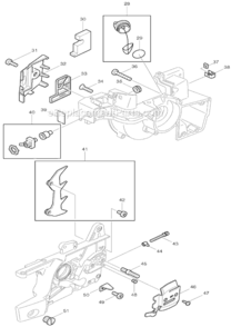 Part Location Diagram of 266474-7 Makita Screw M5x9