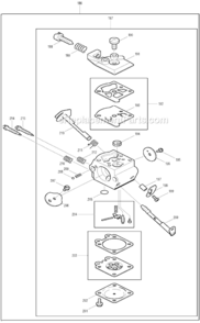 Page H Diagram and Parts List for DCS431  Makita Chainsaw