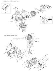 Part Location Diagram of 181-174-062 Makita Cooling Plate