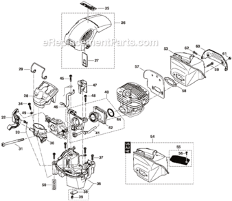 Page B Diagram and Parts List for DCS510-18  Makita Chainsaw