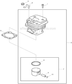 Page A Diagram and Parts List for DCS5200I  Makita Chainsaw