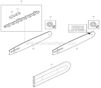 Page J Diagram and Parts List for DCS5200I  Makita Chainsaw
