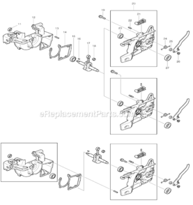 Page B Diagram and Parts List for DCS5200I  Makita Chainsaw