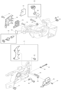 Page C Diagram and Parts List for DCS5200I  Makita Chainsaw