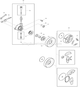 Page G Diagram and Parts List for DCS5200I  Makita Chainsaw