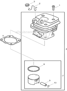 Page A Diagram and Parts List for DCS520  Makita Chainsaw