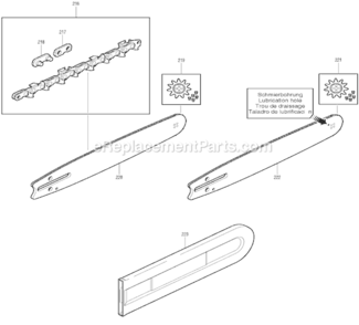 Page J Diagram and Parts List for DCS520  Makita Chainsaw
