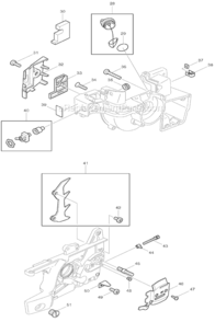 Page C Diagram and Parts List for DCS520  Makita Chainsaw