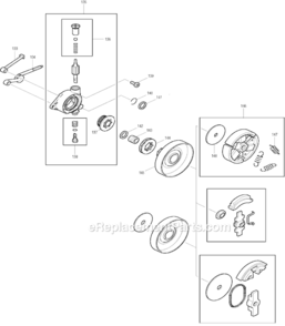 Page G Diagram and Parts List for DCS520  Makita Chainsaw