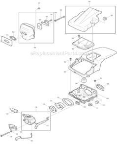 Page H Diagram and Parts List for DCS520  Makita Chainsaw