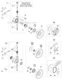 Oil Pump, Clutch Diagram and Parts List for DCS540  Makita Chainsaw