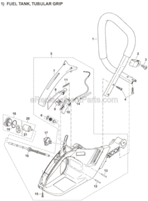 Page A Diagram and Parts List for DCS6401-20  Makita Chainsaw