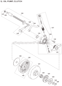 Page E Diagram and Parts List for DCS6401-20  Makita Chainsaw