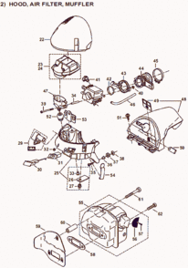 Part Location Diagram of 965-531-131 Makita Gasket