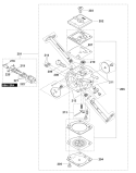 Carburetor Diagram and Parts List for DCS642120  Makita Chainsaw