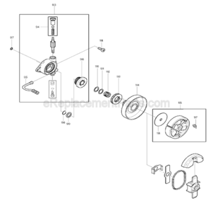 Part Location Diagram of 962-210-026 Makita Needle Cage