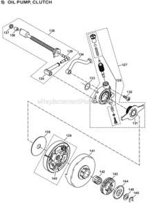 Page F Diagram and Parts List for DCS7301  Makita Chainsaw