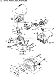 Page C Diagram and Parts List for DCS7901  Makita Chainsaw