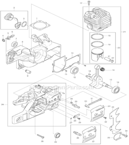 Part Location Diagram of 254042-8 Makita KEY