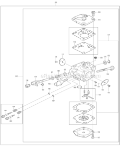 Page G Diagram and Parts List for DCS9010  Makita Chainsaw