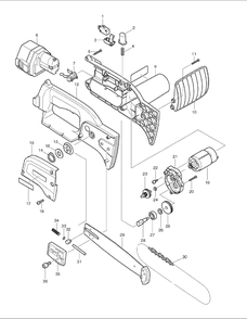 Page 1 Diagram and Parts List for UC170D  Makita Saw