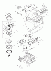 Page 2 Diagram and Parts List for XCV08PT  Makita Upright Vacuum