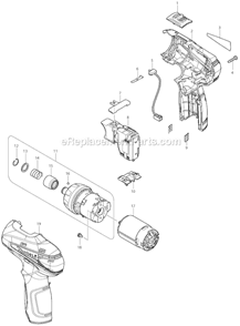 Part Location Diagram of 865041-1 Makita Df030D Name Plate