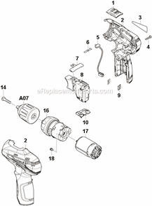 Part Location Diagram of 866201-8 Makita DF330D Name Plate