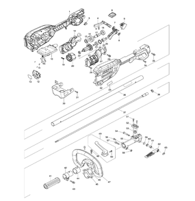 Diagram 1 Diagram and Parts List for XUX02ZX1  Makita Trimmer