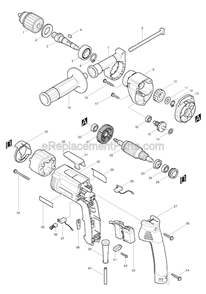 Part Location Diagram of 152521-9 Makita Side Handle