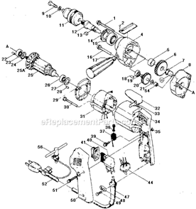 Part Location Diagram of 421145-5 Makita Switch Cover