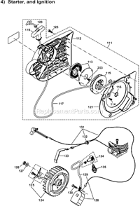 Page D Diagram and Parts List for DPC6401  Makita Concrete Saw